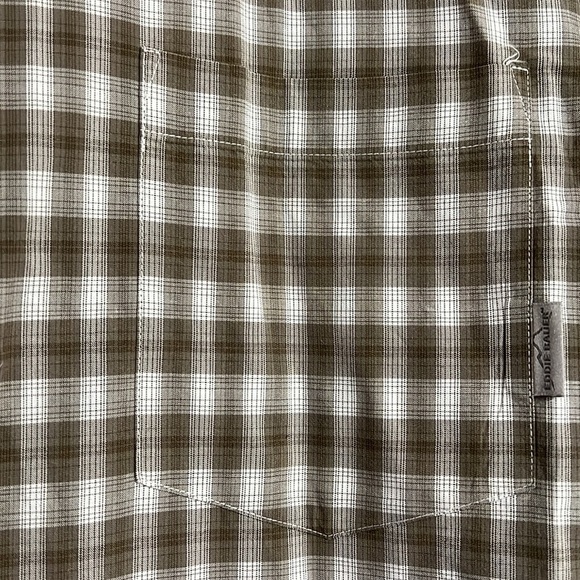 Eddie Bauer Button Down Shirt Adult Vintage Plaid Outdoor Basic Hiking Size L - Picture 7 of 7